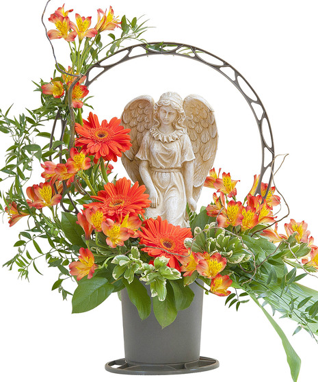 Heaven's Sunset Angel Basket