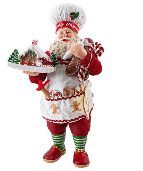 Gingerbread Chef Santa